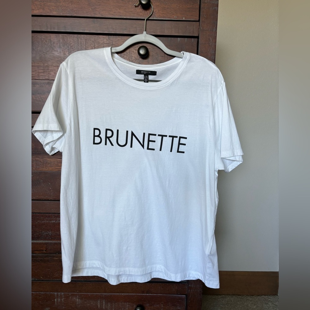 Brunette the Label Signature ‘Brunette’ Tee - Size L - Picture 2 of 4